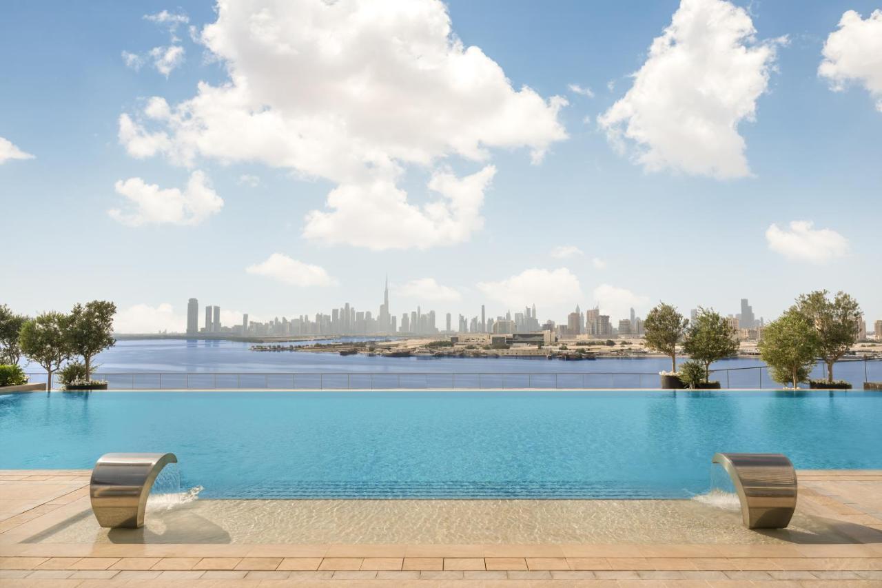 Address Creek Harbour Otel Dubai Dış mekan fotoğraf View of Dubai from the pool