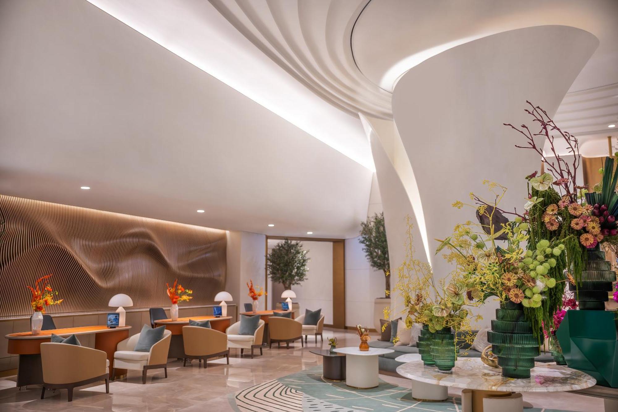Address Creek Harbour Otel Dubai Dış mekan fotoğraf The lobby of the hotel